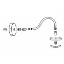 KIT NORD - Aplique de pared retro de latón con globo de