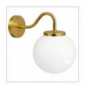 KIT NORD - Aplique de pared retro de latón con globo de