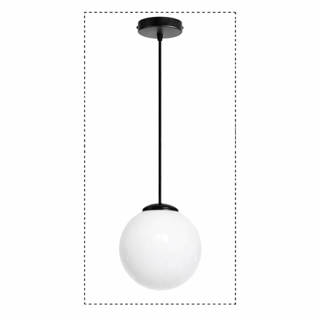 KIT FORMA- Lámpara colgante con globo de cristal sin cuello