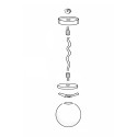 KIT FORMA- Lámpara colgante con globo de cristal sin cuello