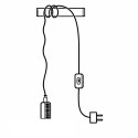 KIT LINEA- Lámpara portátil con clavija y enchufe