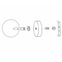 KIT LAYER- Aplique con globo de cristal y bombilla G9