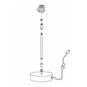 KIT FLOW- Lámpara de sobremesa para pantalla