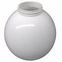 Globo PMMA blanco con cuello roscado para farolas y lámparas