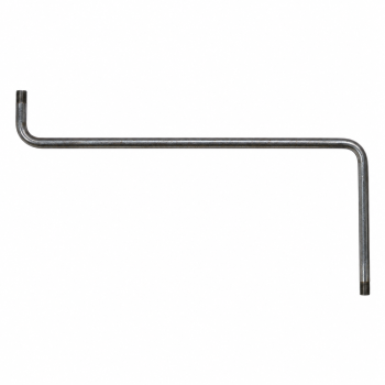 Brazo con doble flexión 250mm x 510mm x 60mm M10/100