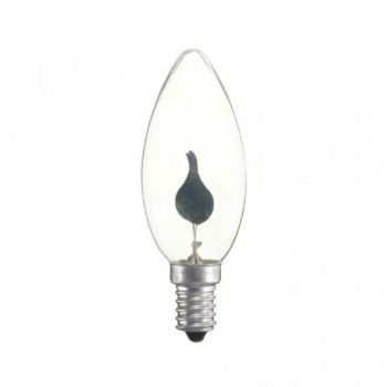 Bombilla flameante efecto vela E14 1W