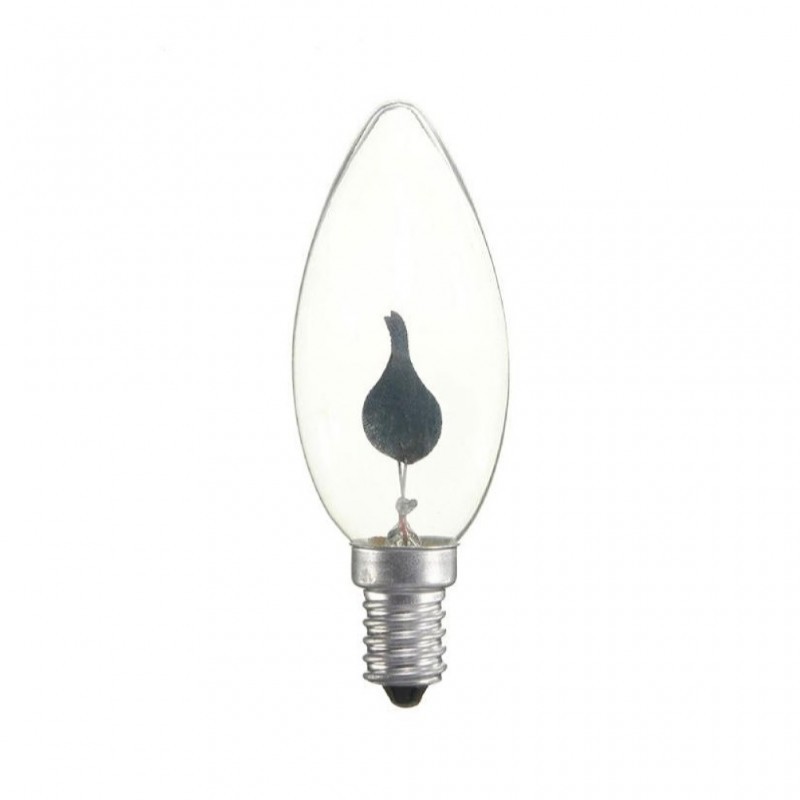 Bombilla flameante efecto vela E14 1W