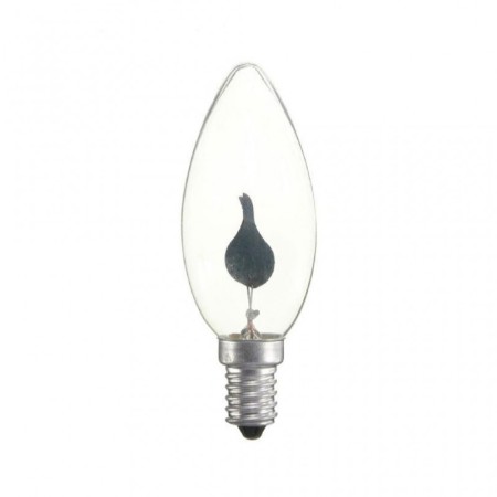 Bombilla flameante efecto vela E14 1W