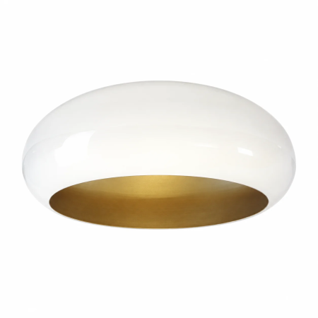 Campana de metal achatada Ø220 mm x 90 mm para lámparas