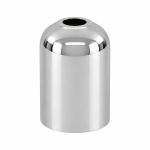 Cubreportalámparas corto E14 y G9 acabado cromo Ø33 × 43,5 mm