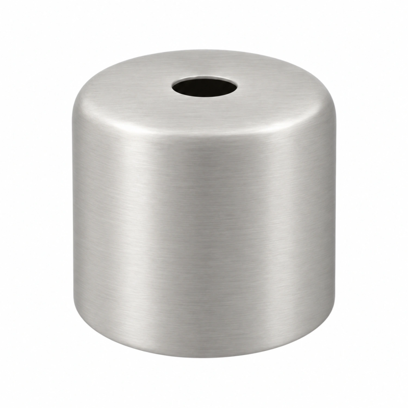 Cubreportalámparas E27 corto Ø42 × 37 mm en tres acabados