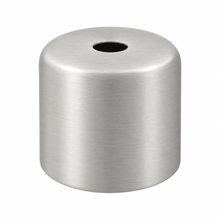 Cubreportalámparas E27 corto Ø42 × 37 mm en tres acabados