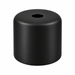 Cubreportalámparas E27 corto Ø42 × 37 mm en tres acabados