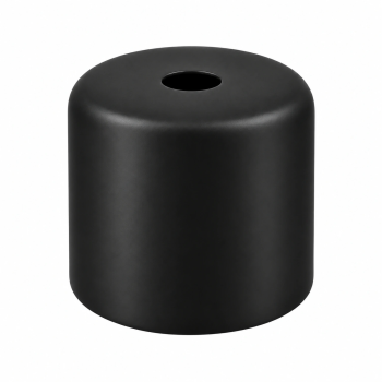 Cubreportalámparas E27 corto Ø42 × 37 mm en tres acabados