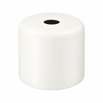 Cubreportalámparas E27 corto Ø42 × 37 mm en tres acabados