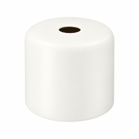 Cubreportalámparas E27 corto Ø42 × 37 mm en tres acabados