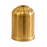 Cubreportalámparas E27 de bronce acanalado Ø47,5 × 60,5 mm