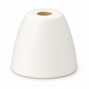 Cubreportalámparas E27 cónico blanco roto Ø44 × 40 mm