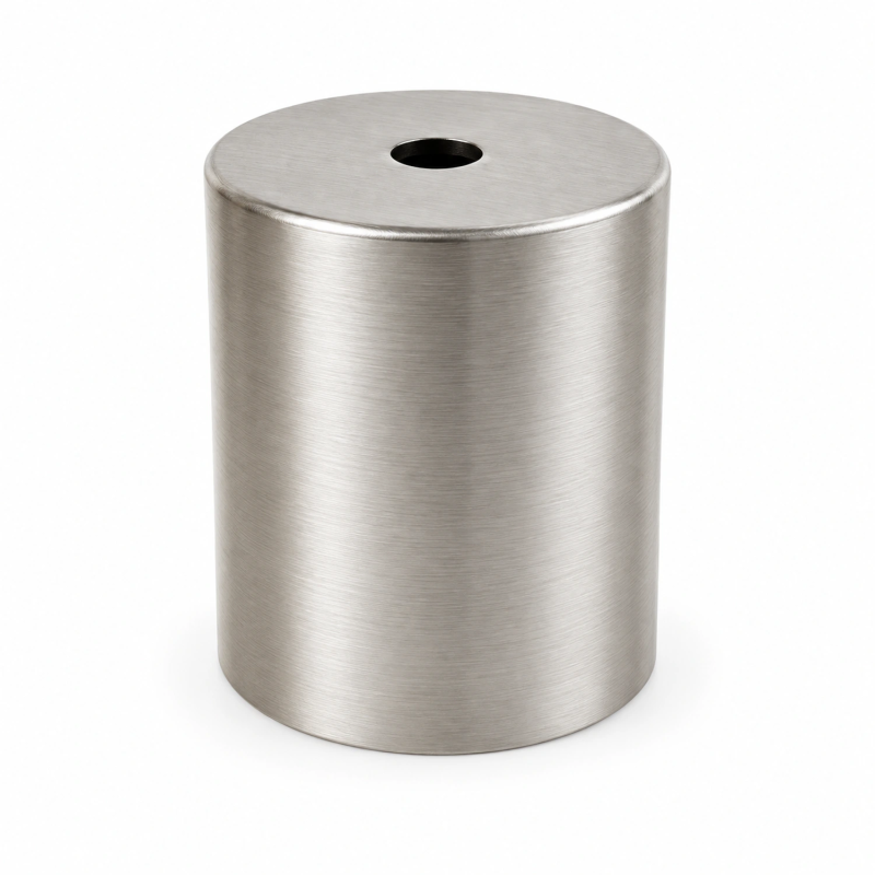 Cubreportalámparas E27 completo de aluminio Ø52 × 60 mm con cuatro acabados