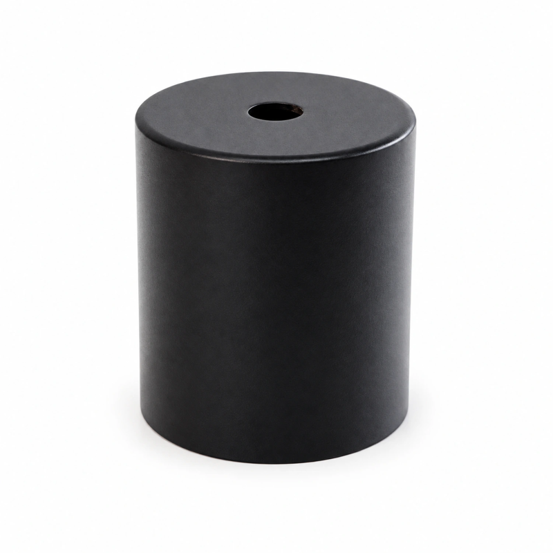 Cubreportalámparas E27 completo de aluminio Ø52 × 60 mm con cuatro acabados
