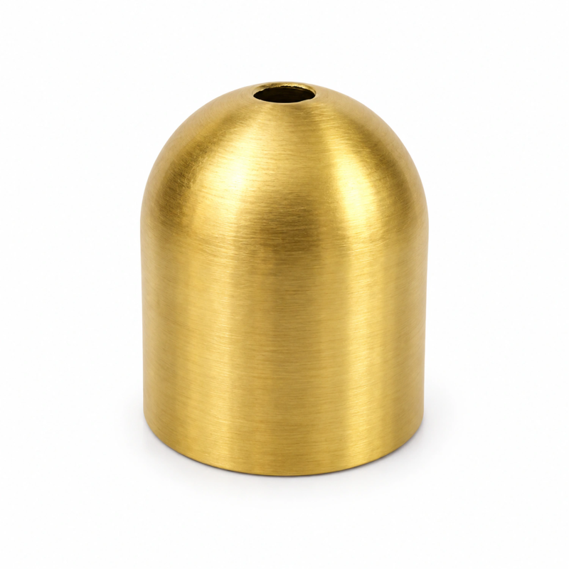 Cubreportalámparas especial E27 cilíndrico de latón Ø52 × 60 mm