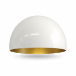 Campana media bola Ø160 × 82 mm con interior dorado