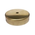 Soporte metal latonado reforzado 100mm diámetro una salida