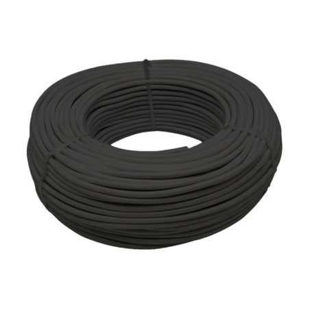 Bobina 100 mts cable eléctrico manguera redonda negra