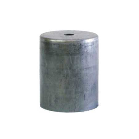 Campana de hierro bruto 75mm alto x 60mm diámetro