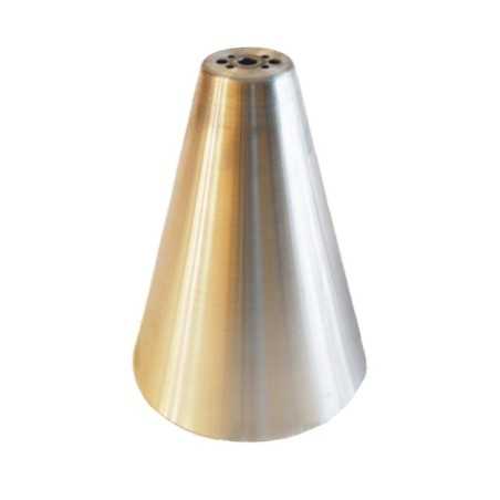 Campana de metal aluminio 200mm alto x 150mm diámetro