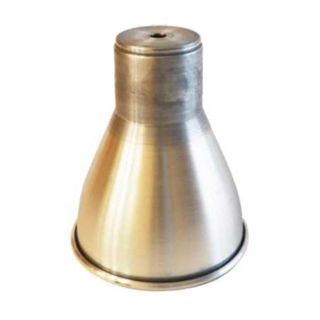 Campana de metal aluminio 150mm alto x 125mm diámetro