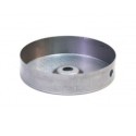 Pie metálico de latón para lámparas de 140mm de diámetro