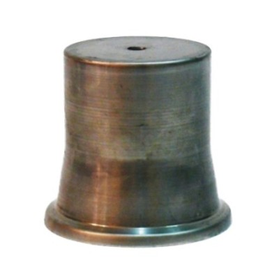 Campana de hierro bruto 100mm alto x 104mm diámetro