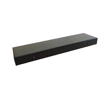 Soporte de metal color negro 300mm largo x 50mm ancho