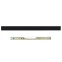 Soporte de metal color negro 1800mm largo x 35mm ancho