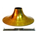 Soporte metal de latón para lámparas 185mm x 70mm
