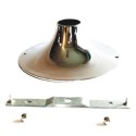 Soporte metal cromo para portalámparas 185mm x 70mm