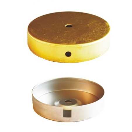Pie metálico de latón para lámparas de 120mm de diámetro