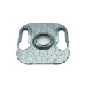 Placa de metal con aberturas de sujeción 40mm de arista