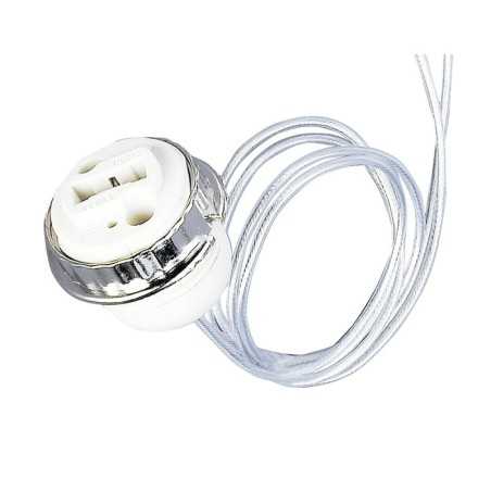 Portalámparas G9 con arandela cable 45cm y 27mm diámetro