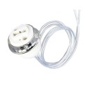 Portalámparas G9 con arandela cable 45cm y 20