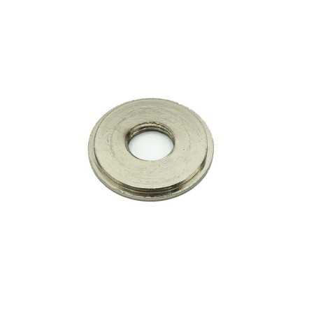 Arandela decorativa acero mate roscada 30mm diámetro