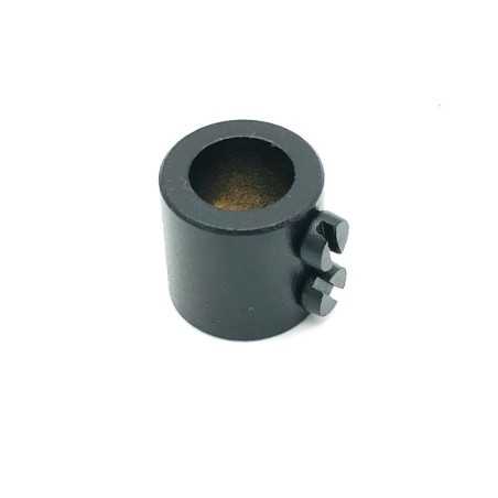 Prisionero para tubo de 10mm con doble tornillo color negro