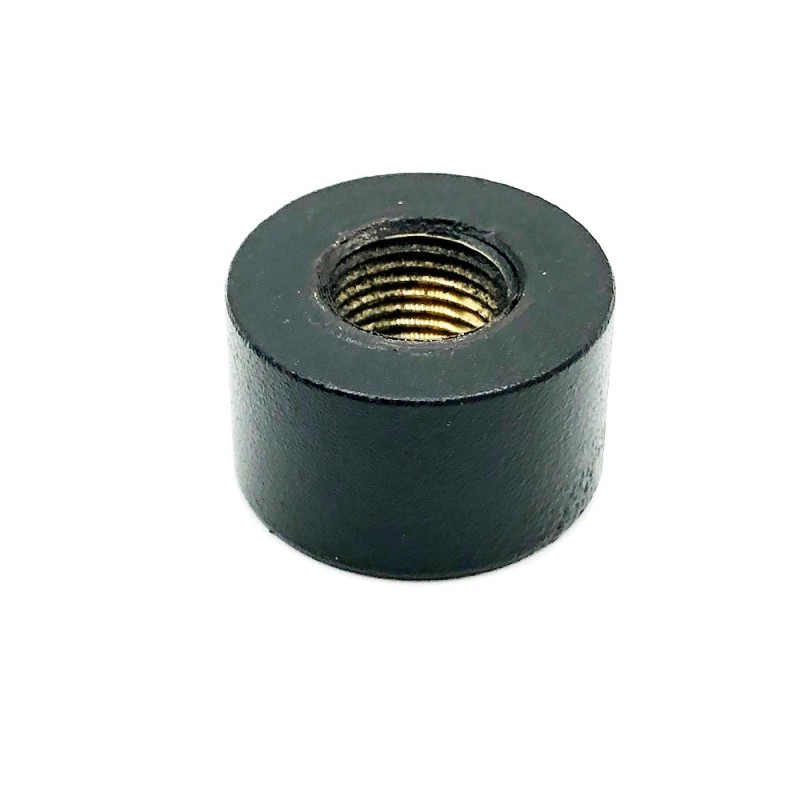 Taco cilíndrico negro 20mm diámetro x 12mm alto 10/100