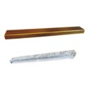 Soporte de metal oro viejo 300mm largo x 50mm ancho