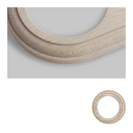 Marco simple mecanismos empotrar madera natural redondo