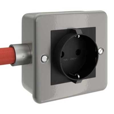 Tubo semiflexible naranja flúor para instalaciones de luz