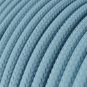 Cable decorativo textil a metros homologado azul cielo