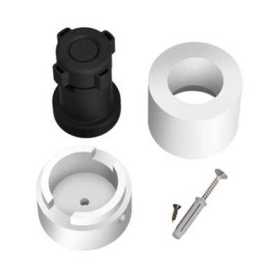 Portalámparas decorativo blanco para cable de guirnalda