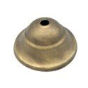 Soporte metal oro viejo de 90mm clásico y una salida